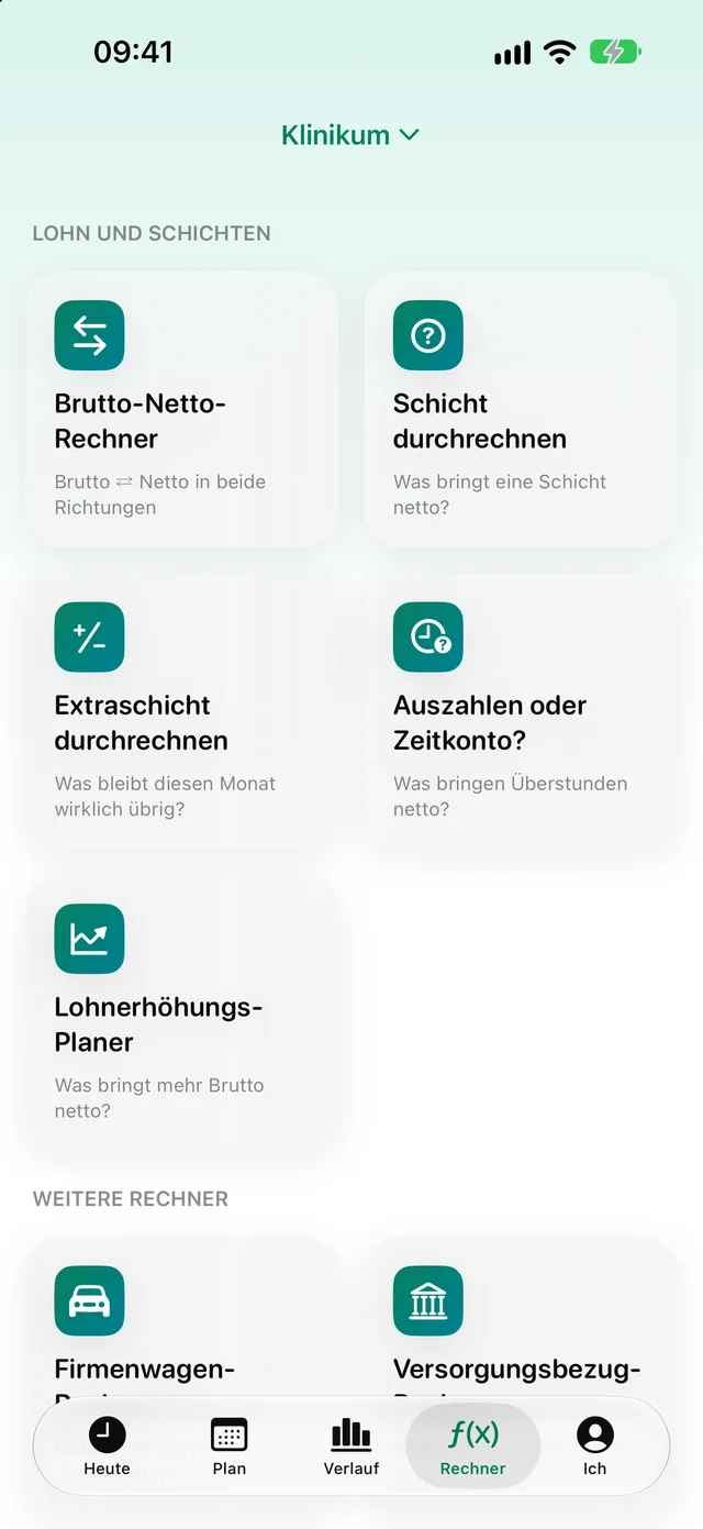 Übersicht der Rechner
